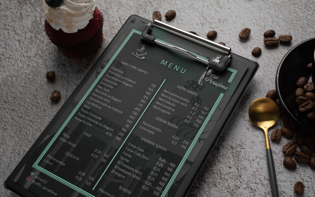 Brand design - Menu design